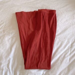 Flare burnt orange pants